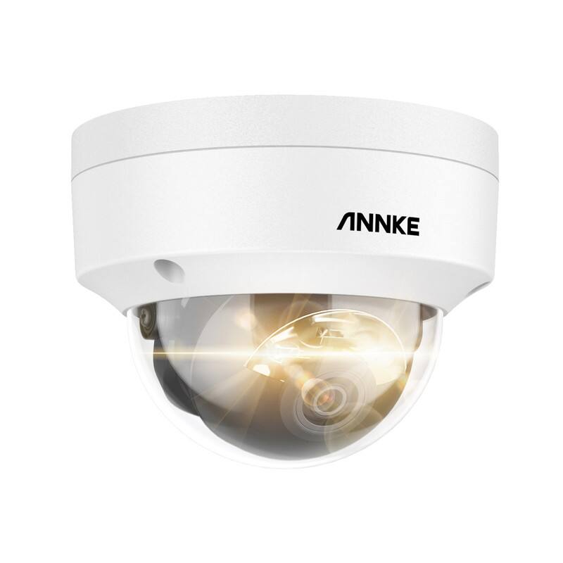 Front. Phivve - 78° 4K Security Camera with 3 Night Vision Modes, Audible Alerts, Private Areas Setup, 98ft. Night Vision (4 pcs) - White.