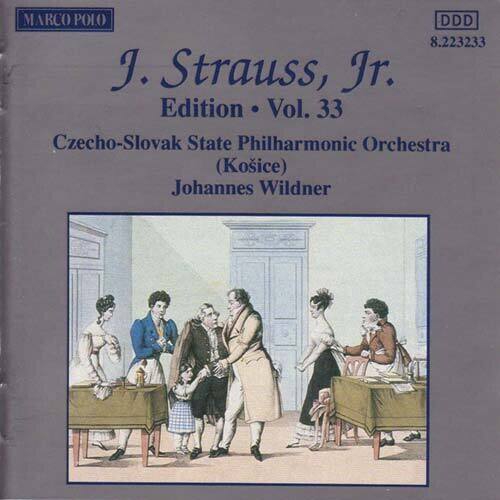 MARCO POLO  
J. Strauss, Jr.  
Edition • Vol. 33  
Czecho-Slovak State Philharmonic Orchestra (Košice)  
Johannes Wildner  

DDD  
8.223233