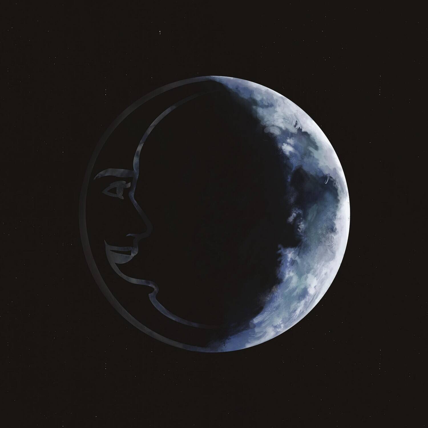 Front. Lunar Laugh - In The Black   - COMPACT DISCS.