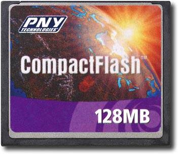 Front Standard. PNY - 128MB CompactFlash Memory Card.
