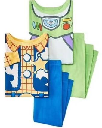 Front. Disney - Disney Toddler Boys' 4pc Snug Fit Toy Story Cotton Pajama Set - Woody & Buzz, 3T.