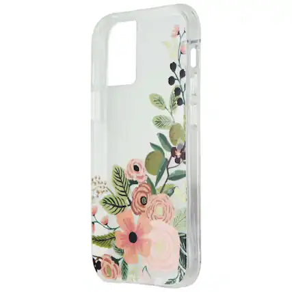 Front. Case-Mate - Rifle Paper Co Hard Case for iPhone 12 Mini (5G) - Garden Party Rose - Multicolor.