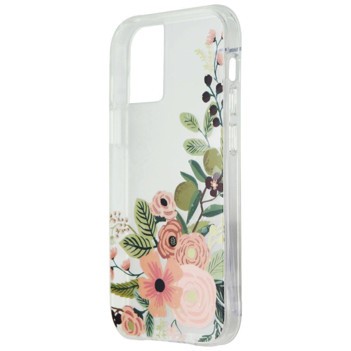 Front. Case-Mate - Rifle Paper Co Hard Case for iPhone 12 Mini (5G) - Garden Party Rose - Multicolor.