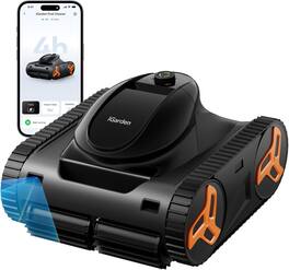 iGARDEN - KN-AI Series Robotic Pool Cleaner, 4H Runtime Cover up to 4131 Sq.ft, AI Vision OmniLogic™ System