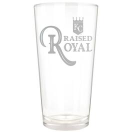 Great American Products - Kansas City Royals Etched 16oz. Rally Cry Pint Glass - Multicolor