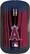 Front Standard. Pangea Brands - Los Angeles Angels Wireless Optical Mouse - Red/Blue.