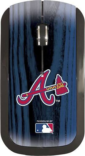 Front Standard. Pangea Brands - Atlanta Braves Wireless Optical Mouse - Blue/White.