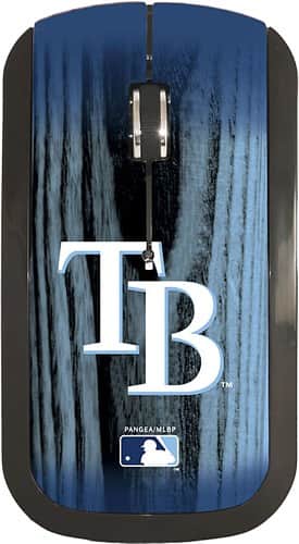 Front Standard. Pangea Brands - Tampa Bay Rays Wireless Optical Mouse - Teal Blue/White.