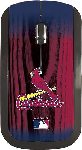Front Standard. Pangea Brands - St. Louis Cardinals Wireless Optical Mouse - Red/Blue.