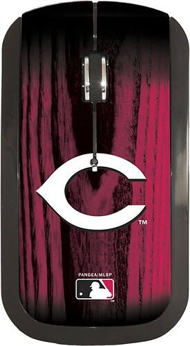Front Standard. Pangea Brands - Cincinnati Reds Wireless Optical Mouse - Red/Black.