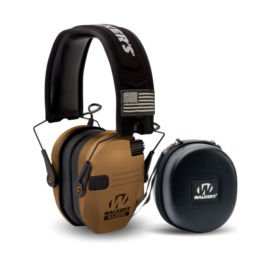 Walker’s - Walker's Razor Slim Battle Electronic Muff with Black Case Bundle - Brown price history on PriceWatchPro