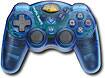 Front Detail. Mad Catz Accessories - Dual Force 2 Controller (Transparent Blue) - Transparent Blue.