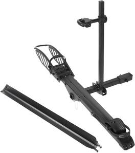 Young Electric - 1-Bike Rack Sole R Hitch-Mount Platform E-Bike Rack with Ramp - Black