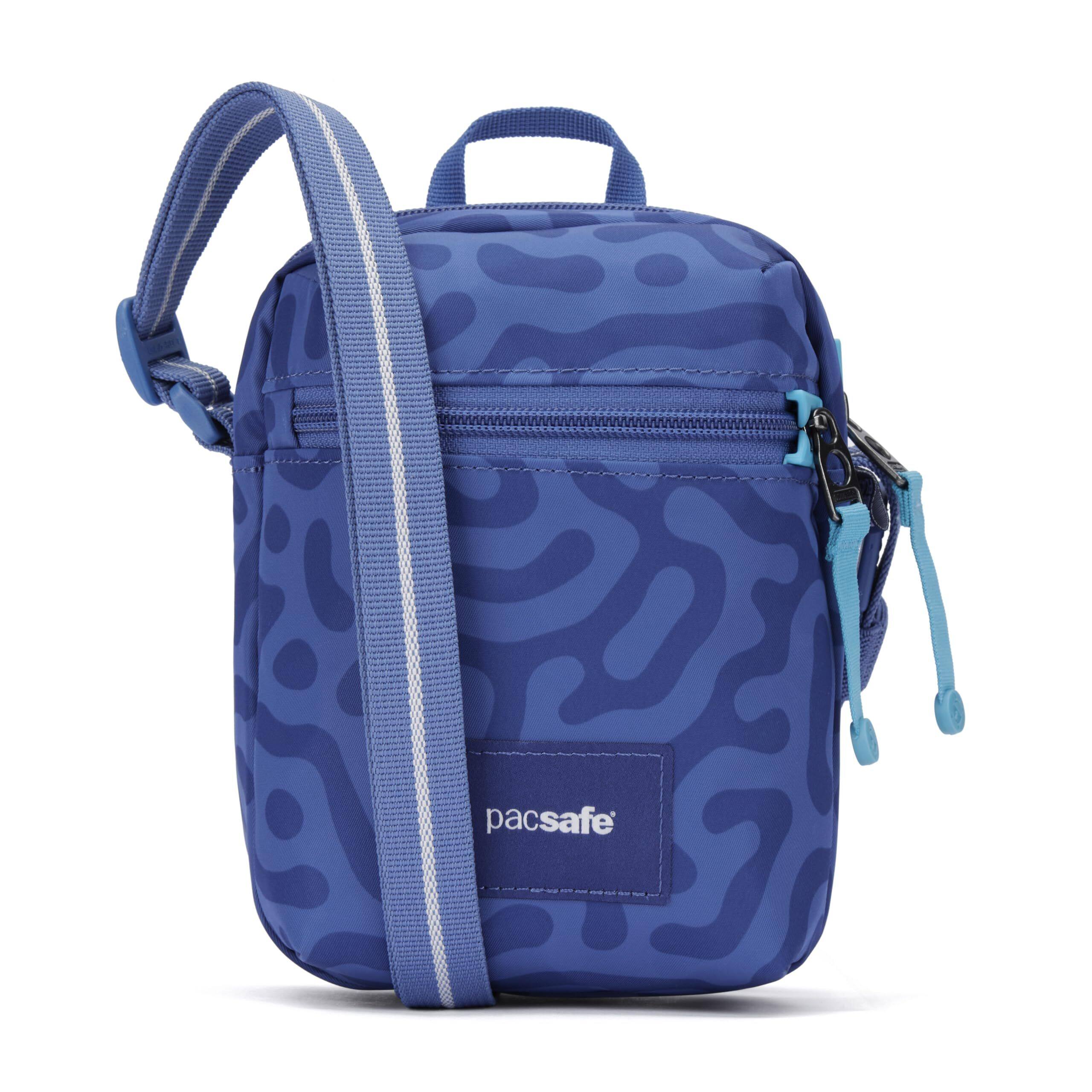 Front. Pacsafe - GO Micro Crossbody - Cerulean Blue.