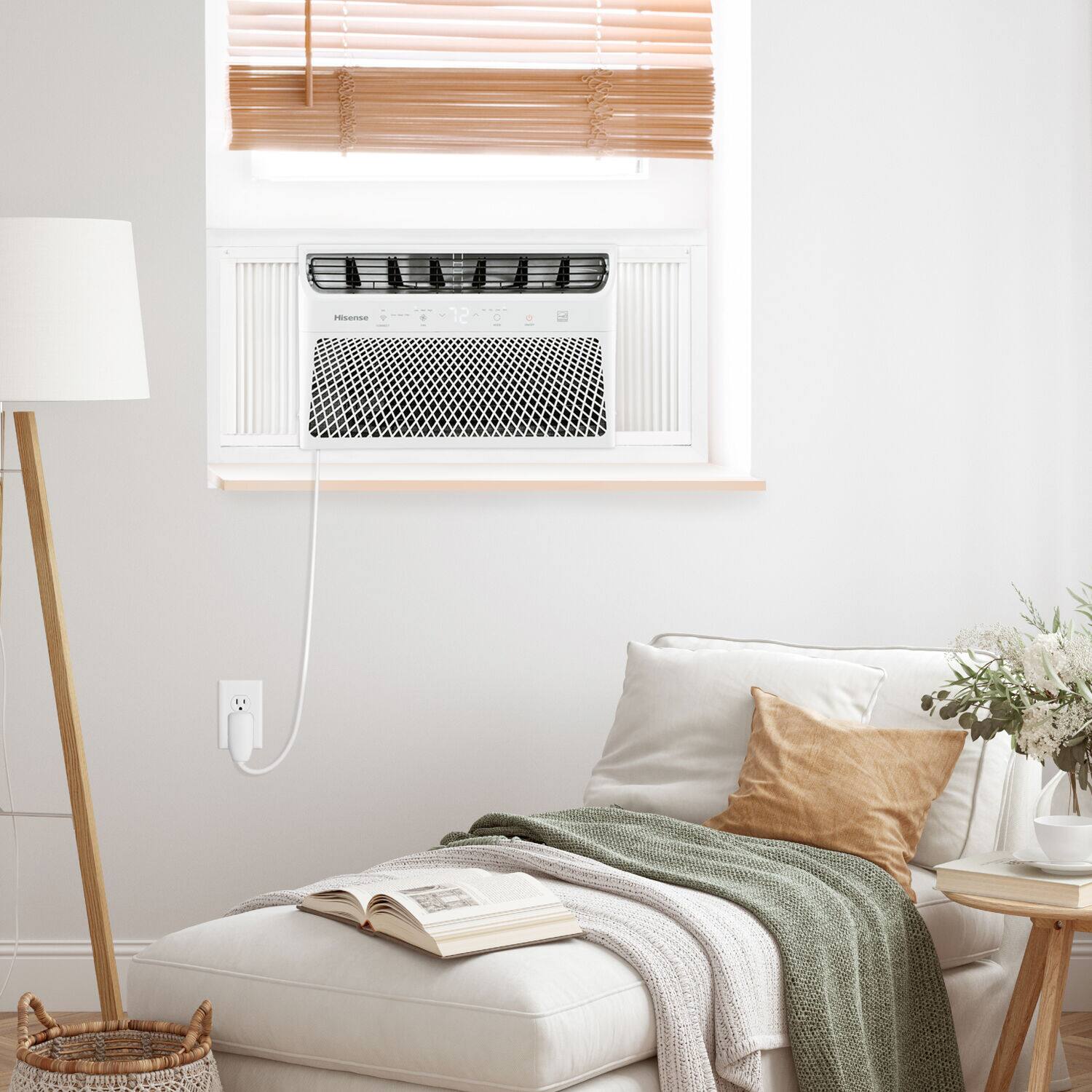 Alt View 18. Hisense - 8,000 BTU 350 Sq. Ft. Smart Window Air Conditioner with Wi-fi and Remote Control - White.