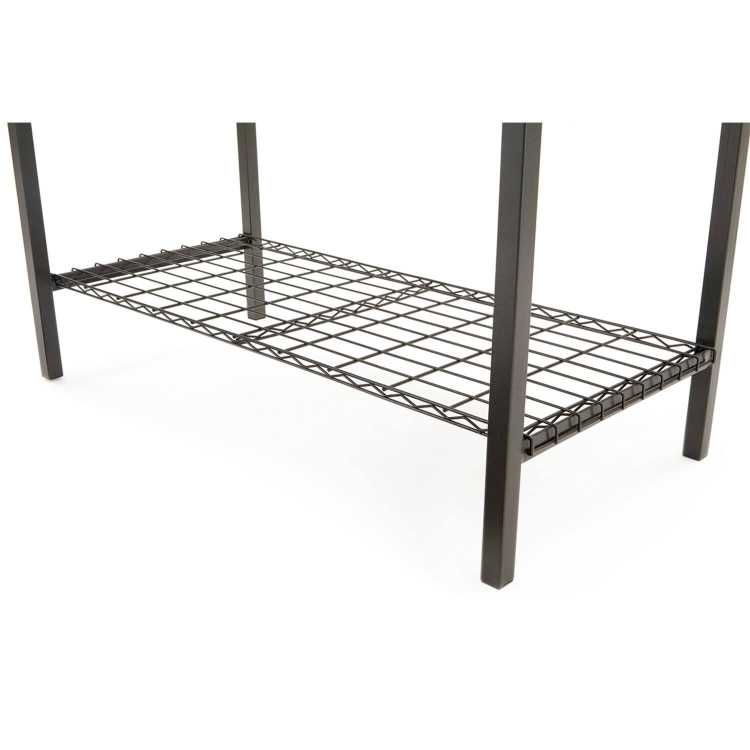 Alt View 5. Seek Thermal - SEEK Folding Portable Deluxe Fish & Game Camping Table with Sink Faucet & Shelf - White.