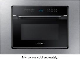 Trim Kit for Samsung MC12J8035CT Countertop Microwaves - Stainless Steel - Front_Zoom