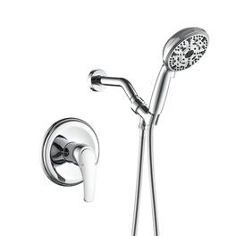 Boyel Living - Shower Set with 10 Function Handheld Shower and Pressure Balance Valve - Polished Chrome