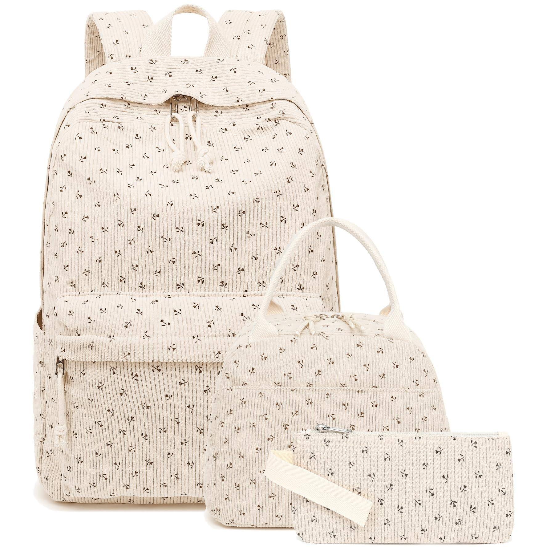 Cozy Serene School Backpack Teens Book Bags With Lunch Box Pencil Bag ...