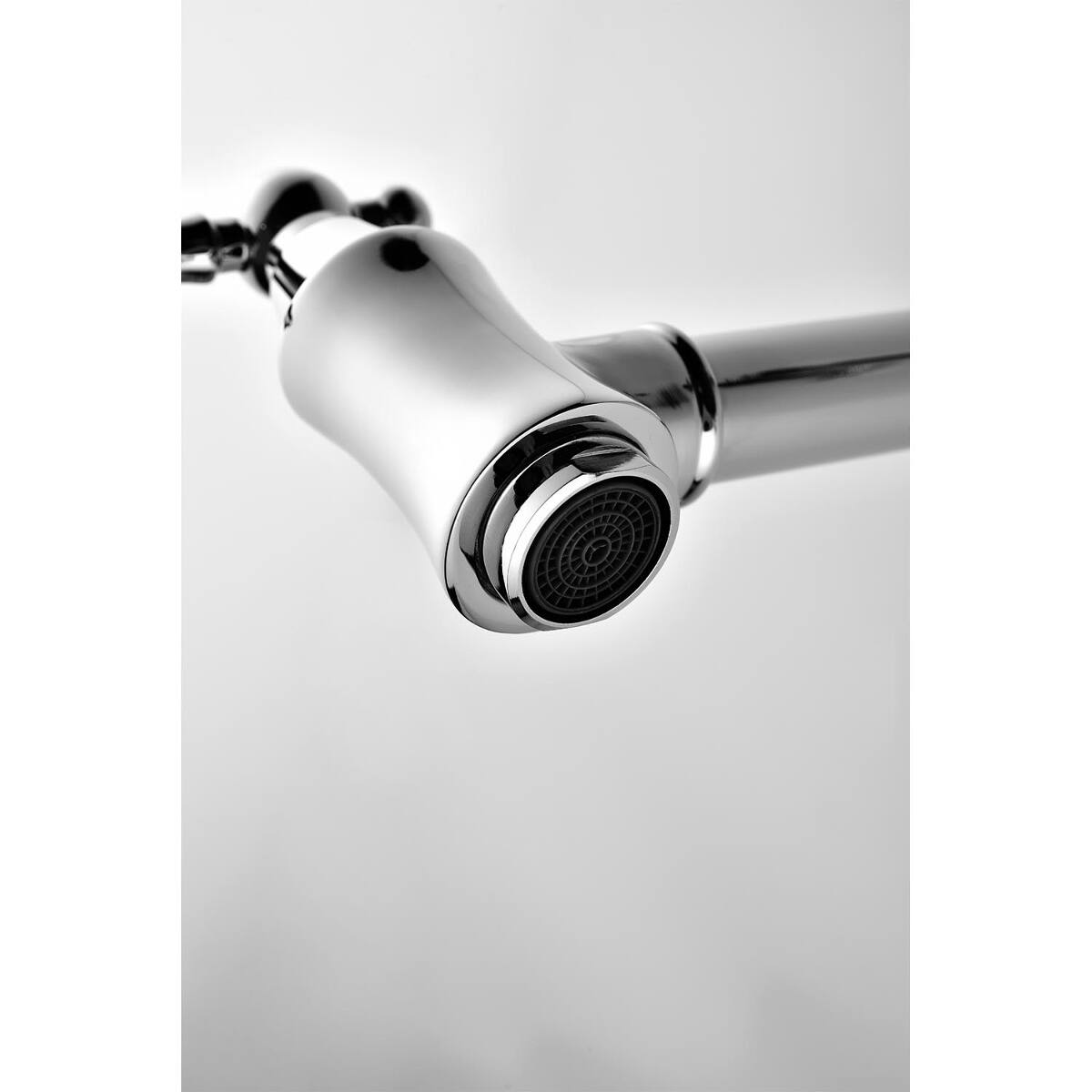 Alt View 3. Ropilly - Ropilly Wall Mount Pot Filler Faucet Chrome Brass Folding Swivel Arm Dual Handle Kitchen Faucet - Chrome.