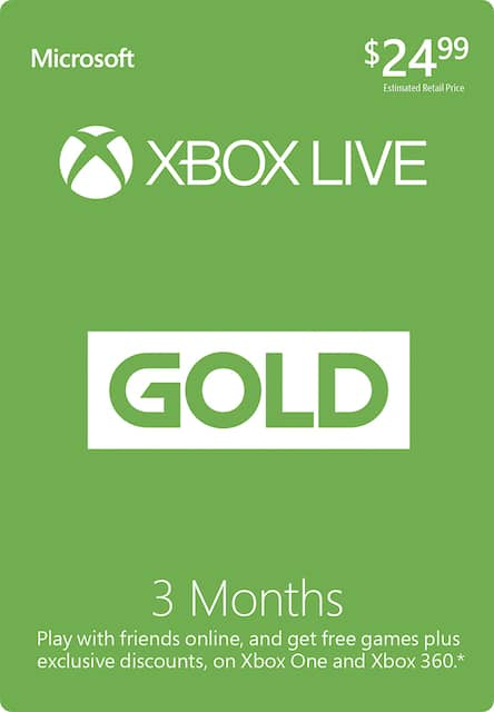 Xbox live gold year on sale deal