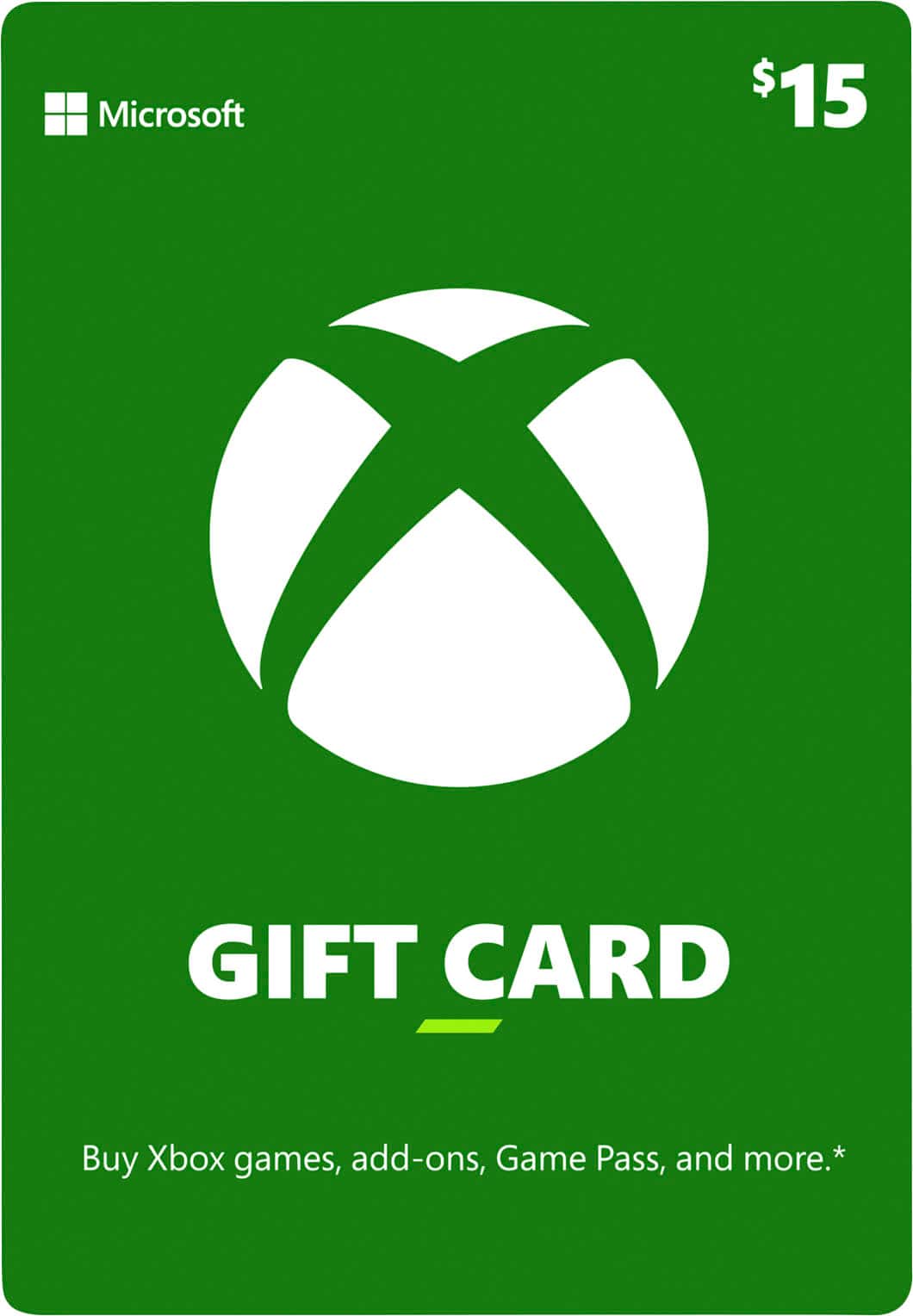 Microsoft - Xbox $15 Gift Card - Front_Zoom