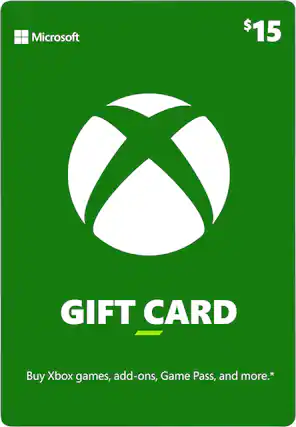 Front. Microsoft - Xbox $15 Gift Card - Green.