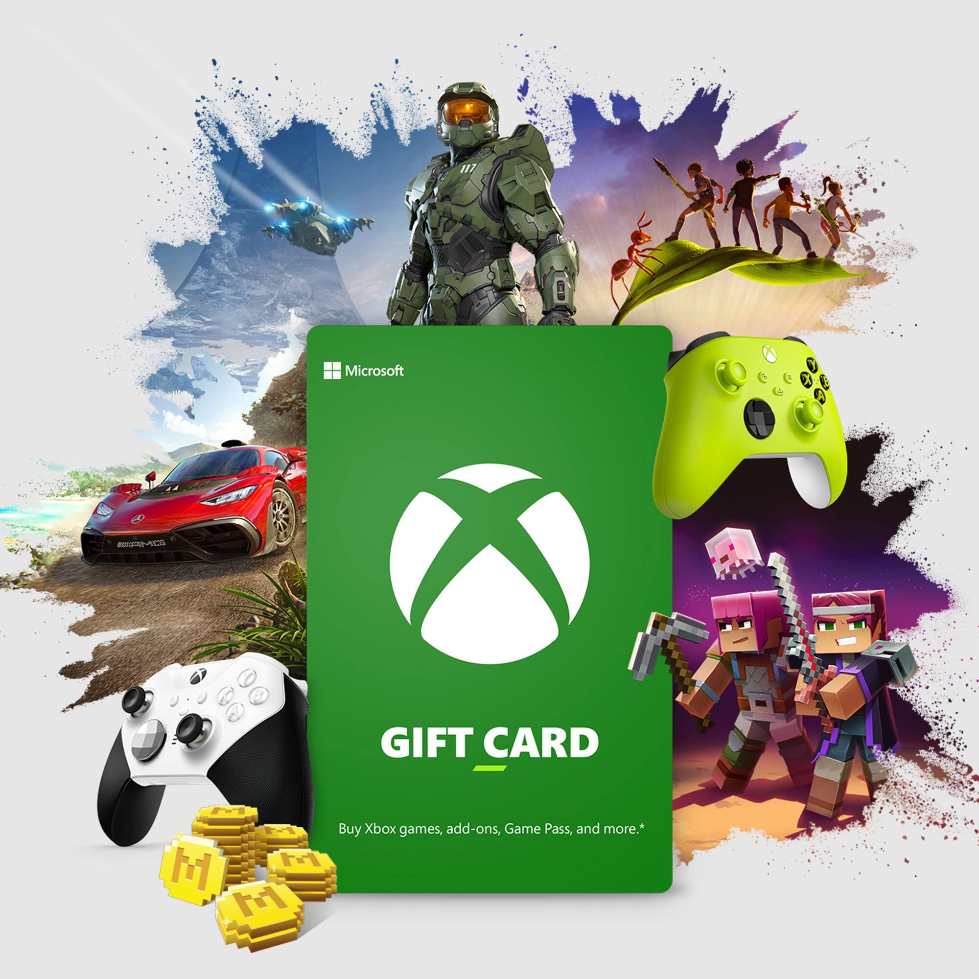Microsoft Gift Card Buy Xbox games, add-ons, devices, and more.