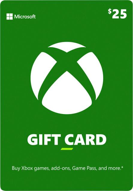 Microsoft - XBOX $25 Gift Card