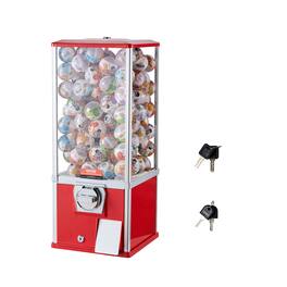 VEVOR - Gumball Machine for Kids, 25" Height Home Vending Machine, PS Bouncy Balls Dispenser, Hold 230 Capsule Toys - Red