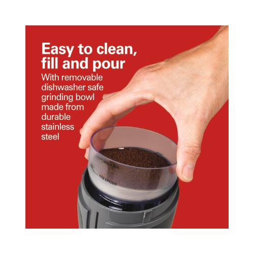 Easy to clean, fill and pour  
With removable dishwasher safe grinding bowl made from durable stainless steel  
VAX EPICES