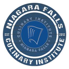 Jardine - Niagara Falls Culinary Institute 20'' x 20'' Indoor/Outdoor Team Color Circle Sign - Blue
