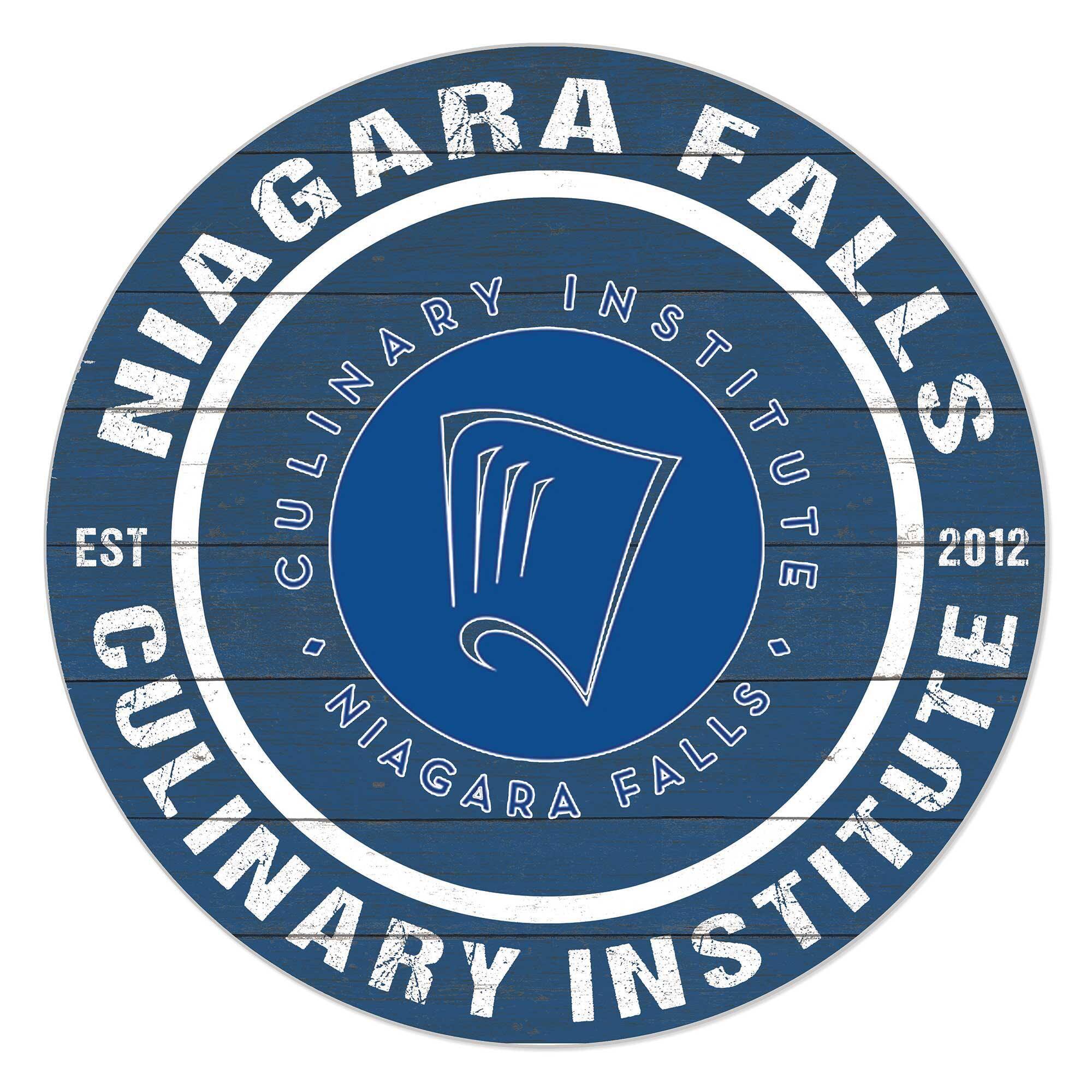 Niagara Falls Culinary Institute 20'' x 20'' Indoor/Outdoor Team Color Circle Sign