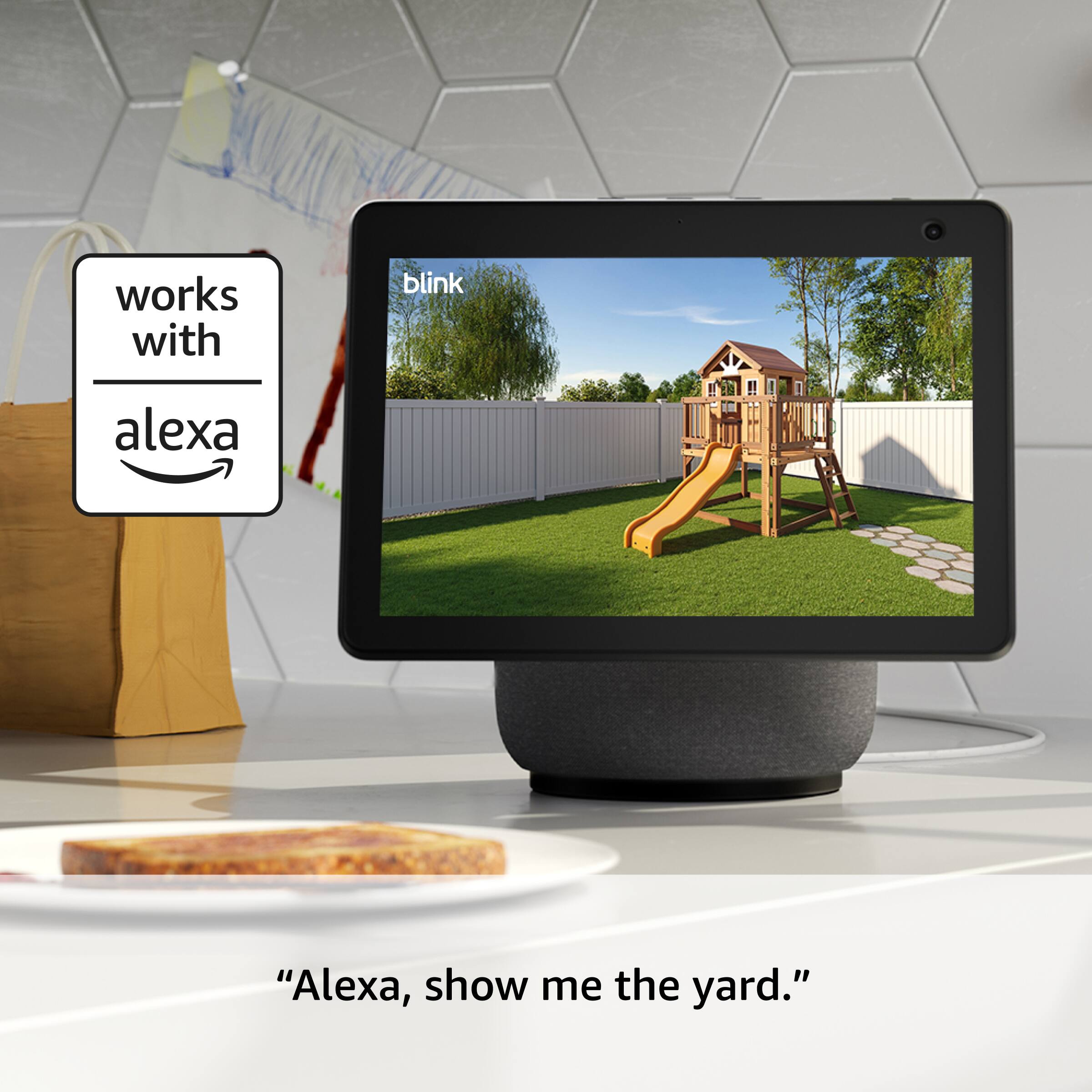 "Alexa, show me the yard."