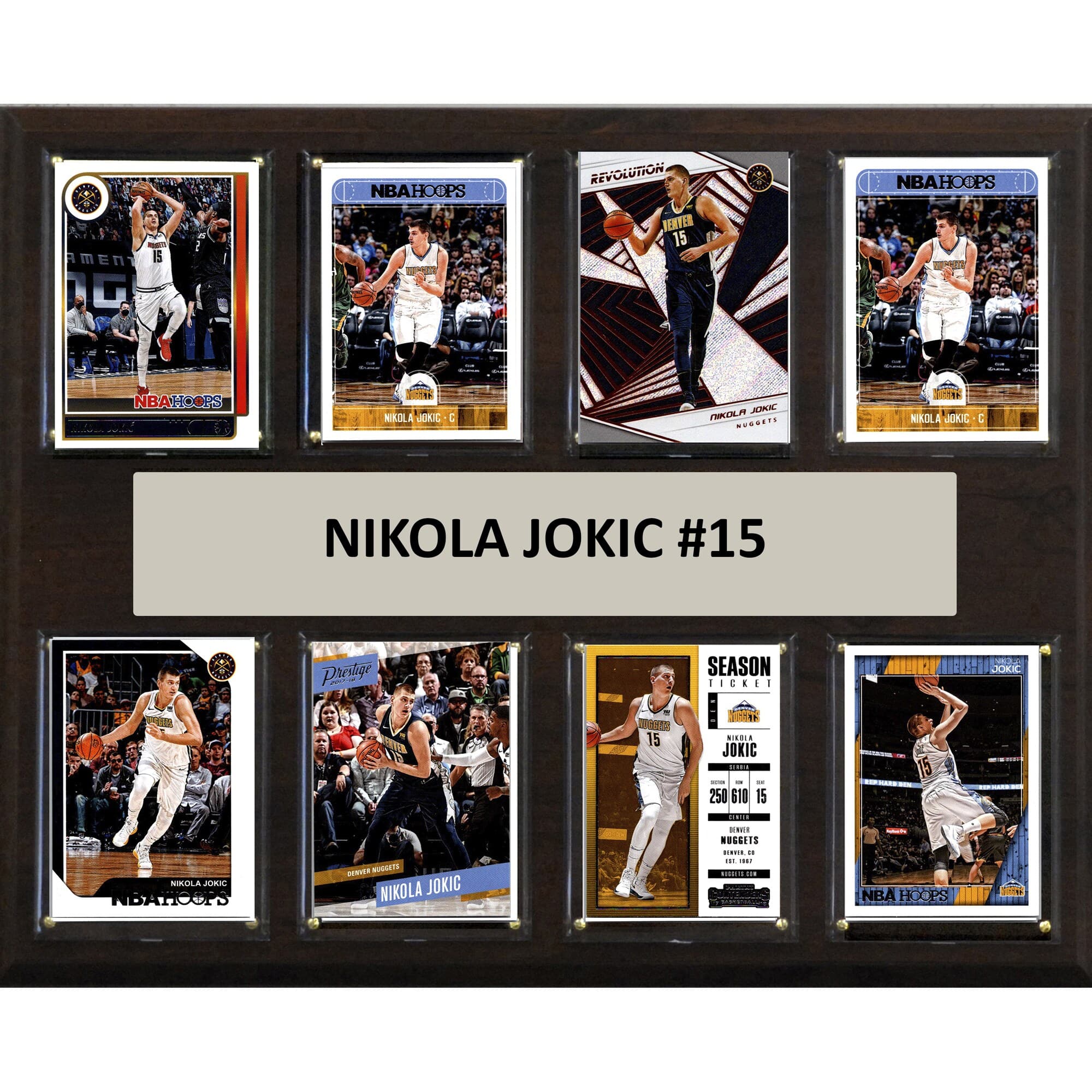 "C&I Collectibles - Nikola Jokic Denver Nuggets 12"" x 15"" Trading Card Plaque - Multicolor" price history on PriceWatchPro