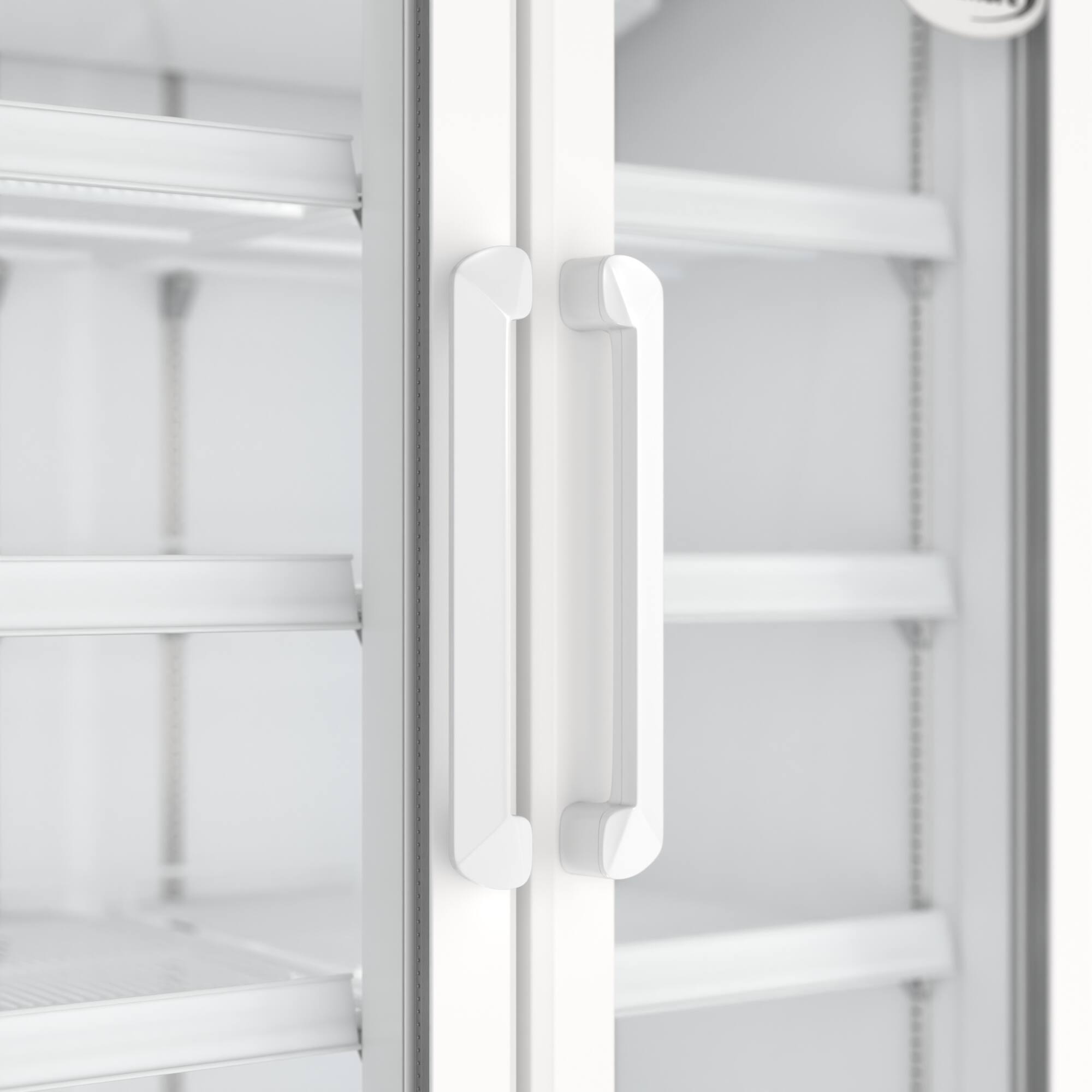 Alt View 5. Koolmore - 35 in. Commercial 2-Glass Door Merchandiser Refrigerator, 16.5 cu. ft. in White (KM-MDR-2GD-35) - White.