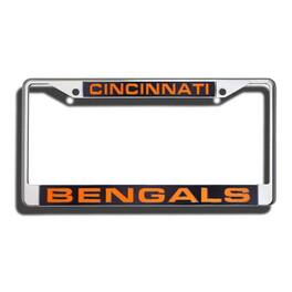 Rico Industries - Cincinnati Football Bengals Chrome Metal License Plate Frame Holder - Multi