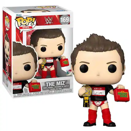 Funko Pop! WWE 169 WWE HELLO AWESOME! W BE HELLO THE MIZ FIGURINE EN VINYLE AWESOME! VINYL FIGURE / FIGURA DE VINIL WARNING: CHOKING HAZARD - ATTENTION: DANGER DE CHOQUEMENT - ADVERTENCIA: PELIGRO DE CHOQUE - WARNING: CHOKING HAZARD - ATTENTION: DANGER DE CHOQUEMENT - ADVERTENCIA: PELIGRO DE CHOQUE - HELLO AWESOME! MONEY BANK
