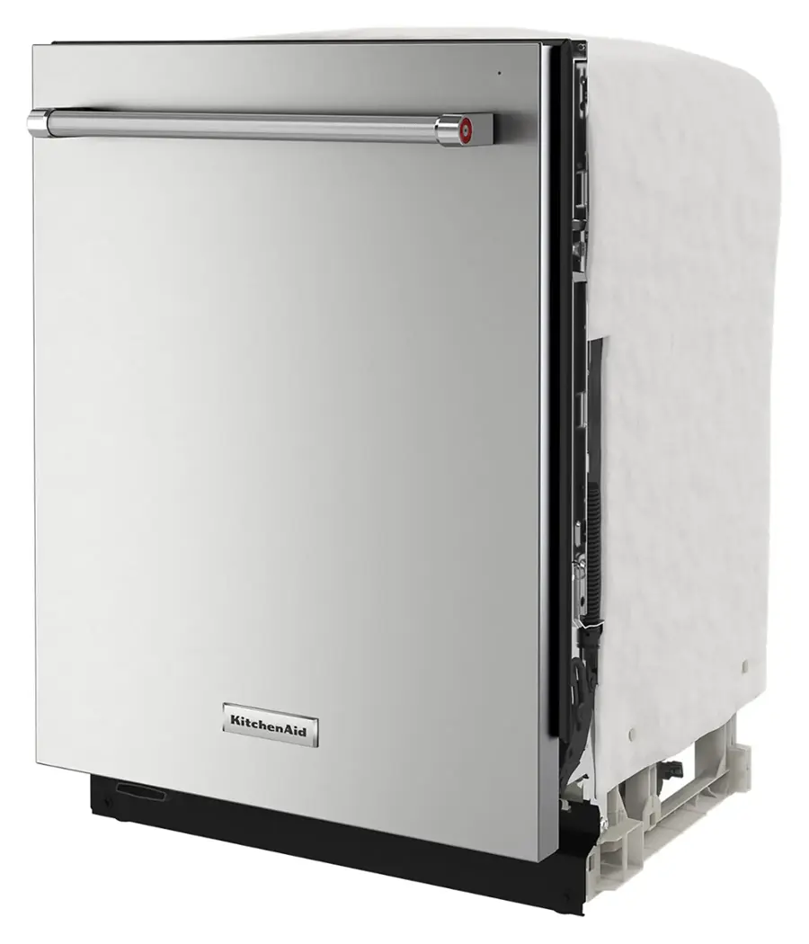 Alt View 11. KitchenAid - 24" Top Control Built-In Stainless Steel Tub Dishwasher with 3rd Rack, FreeFlex and LED Interior Lighting, 44 dBA - Stainless Steel.