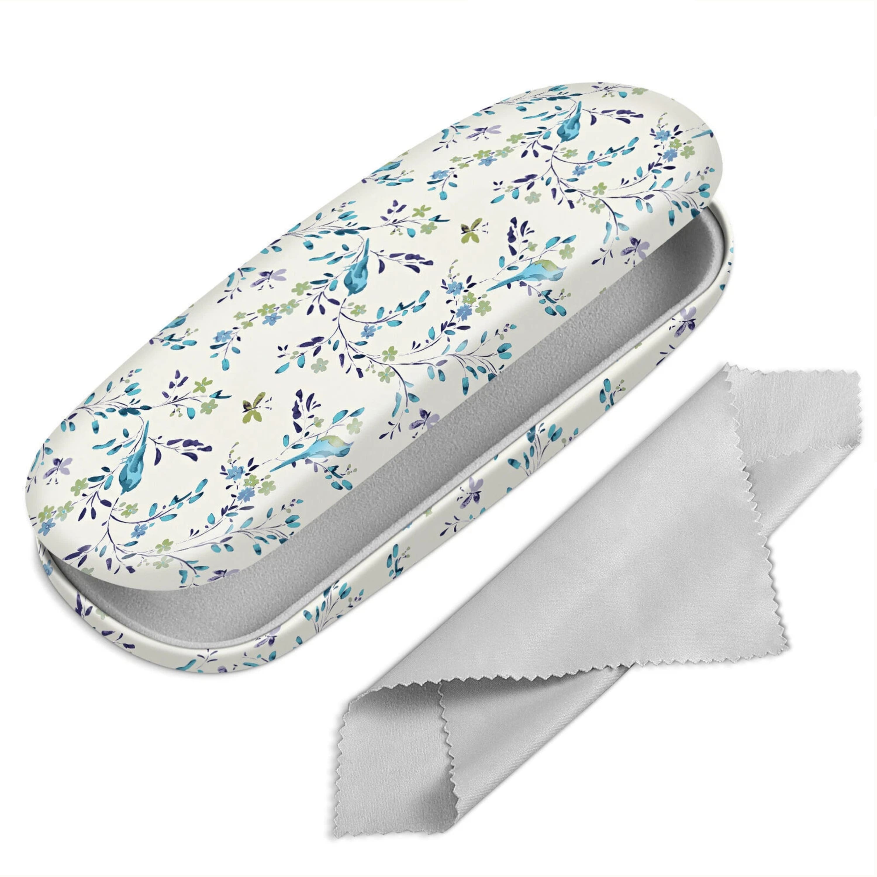 Kitcheniva - Portable Hard Shell Eyeglasses Case Protective Glasses Holder Box Blue Robbins - Blue Robins price history on PriceWatchPro
