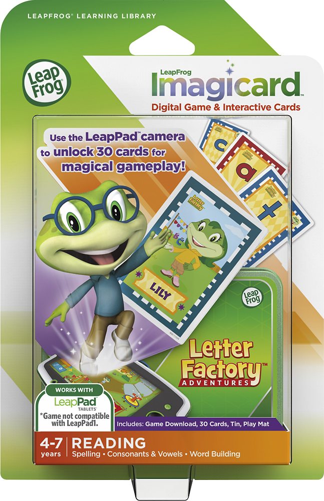 LeapFrog ~ Imagicard ~ Letter Factory ~ Adventures Reading Learning Game 