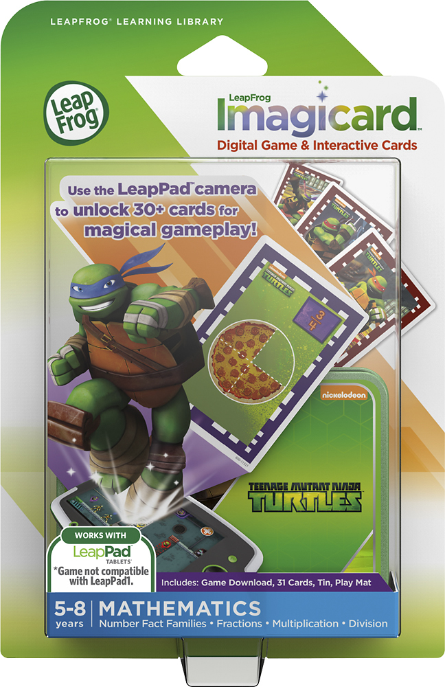 Lot of 2 LeapFrog Imagicard Math Mathematics Learning Games for LeapPad Tablet 