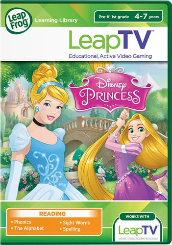 Disney Princess: Cinderella and Rapunzel Game for LeapTV - Other - Larger Front