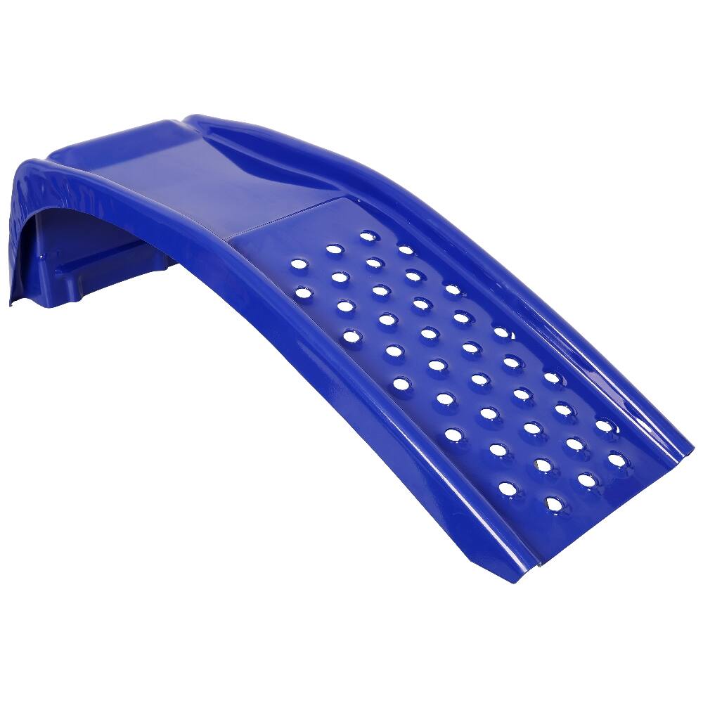 Angle. Ropilly - Ropilly Heavy Duty Solid Steel Car Ramps 8000 LBS Auto Service Ramps 2 Pack for Truck SUV Oil Change Maintenance Blue.