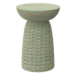 Simpli Home - Boyd 13 inch Wide Solid Wood Contemporary Accent Table, Assembled - Green Wash
