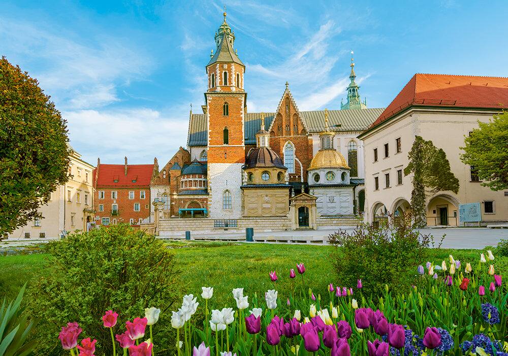 Angle. Castorland - CASTORLAND 500 Piece Jigsaw Puzzles, Wawel Castle in Krakow, UNESCO World Heritage Site, Poland,  Castorland B-53599 - Red.