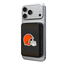 Keyscaper - Cleveland Browns Wireless Magnetic Power Bank - Black