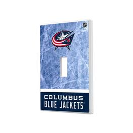 Keyscaper - Columbus Blue Jackets Wordmark Single Toggle Lightswitch Plate - Multicolor