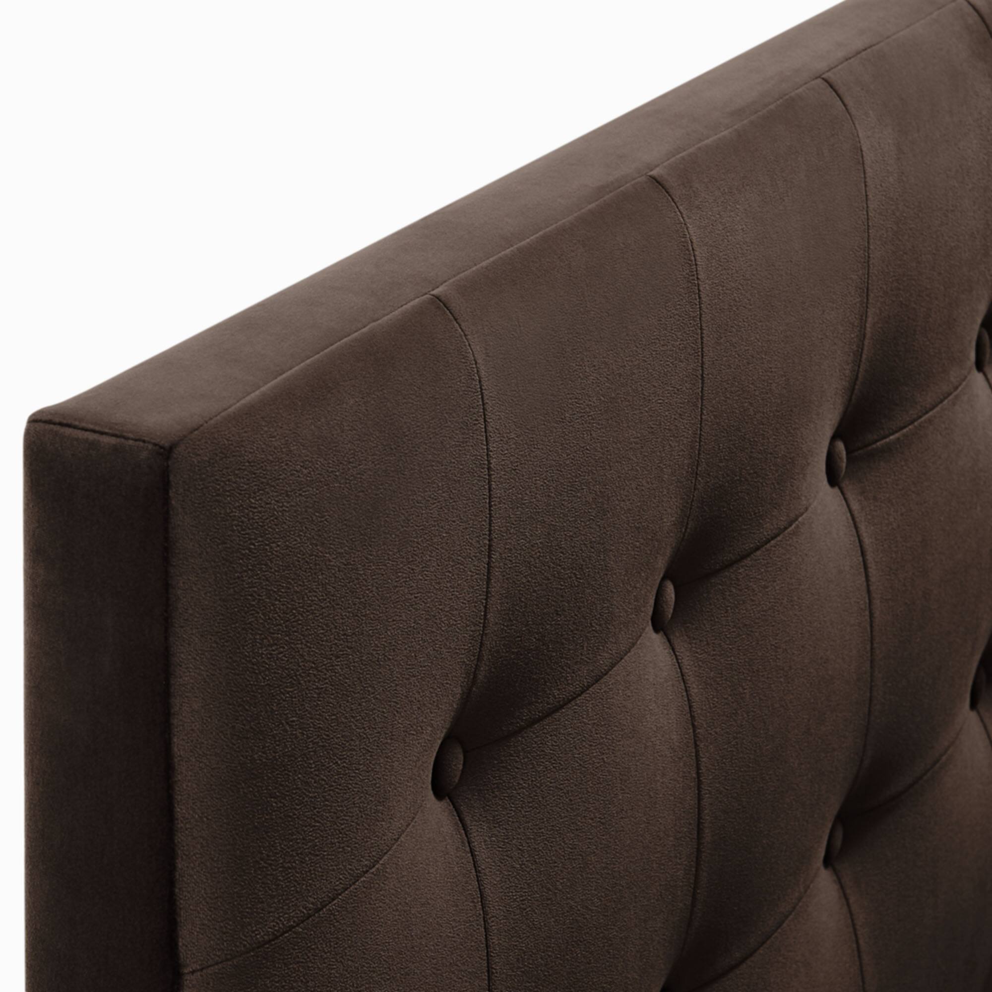 Alt View 4. Modway - Emily Stain-Resistant Performance Velvet Full Size Headboard - Chocolate Brown.