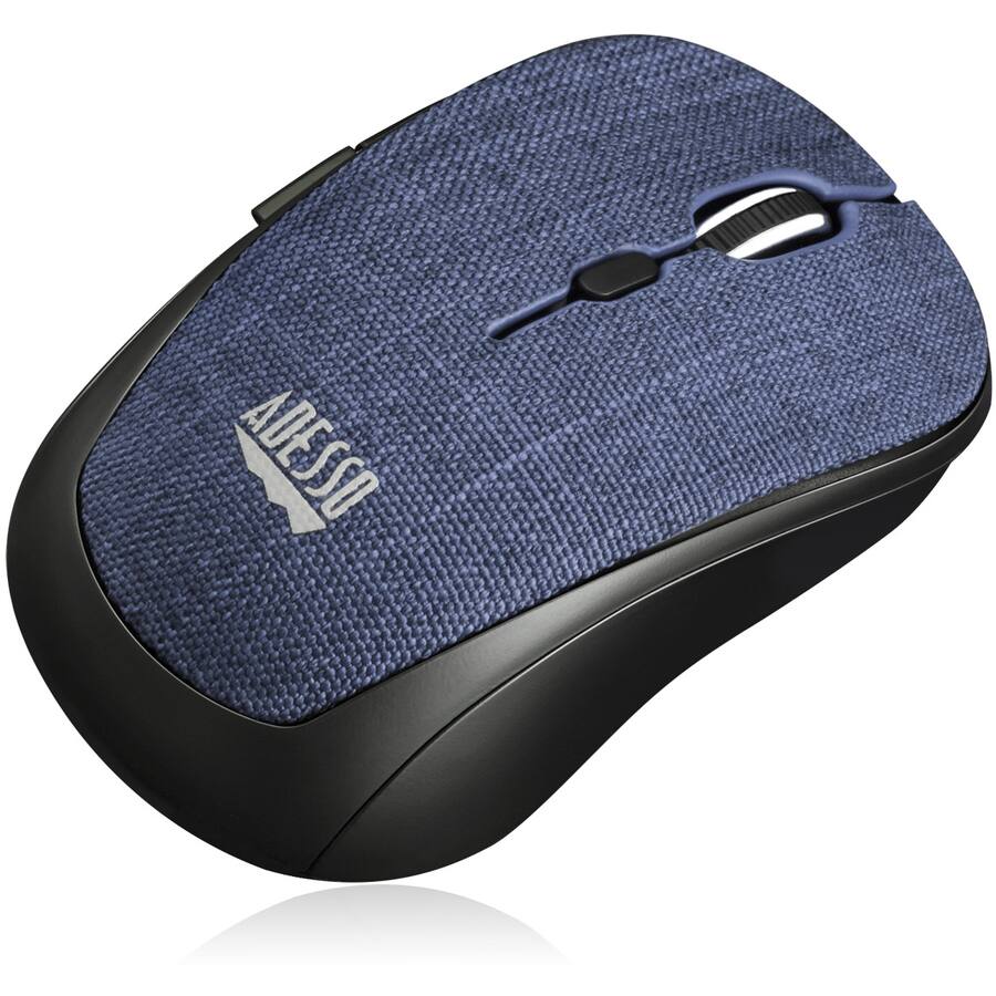 Alt View 8. Adesso - Adesso iMouse S80L - Wireless Fabric Optical Mini Mouse (Blue) - Optical - Wireless - Radio Frequency - 2.40 GHz - Blue - Blue.